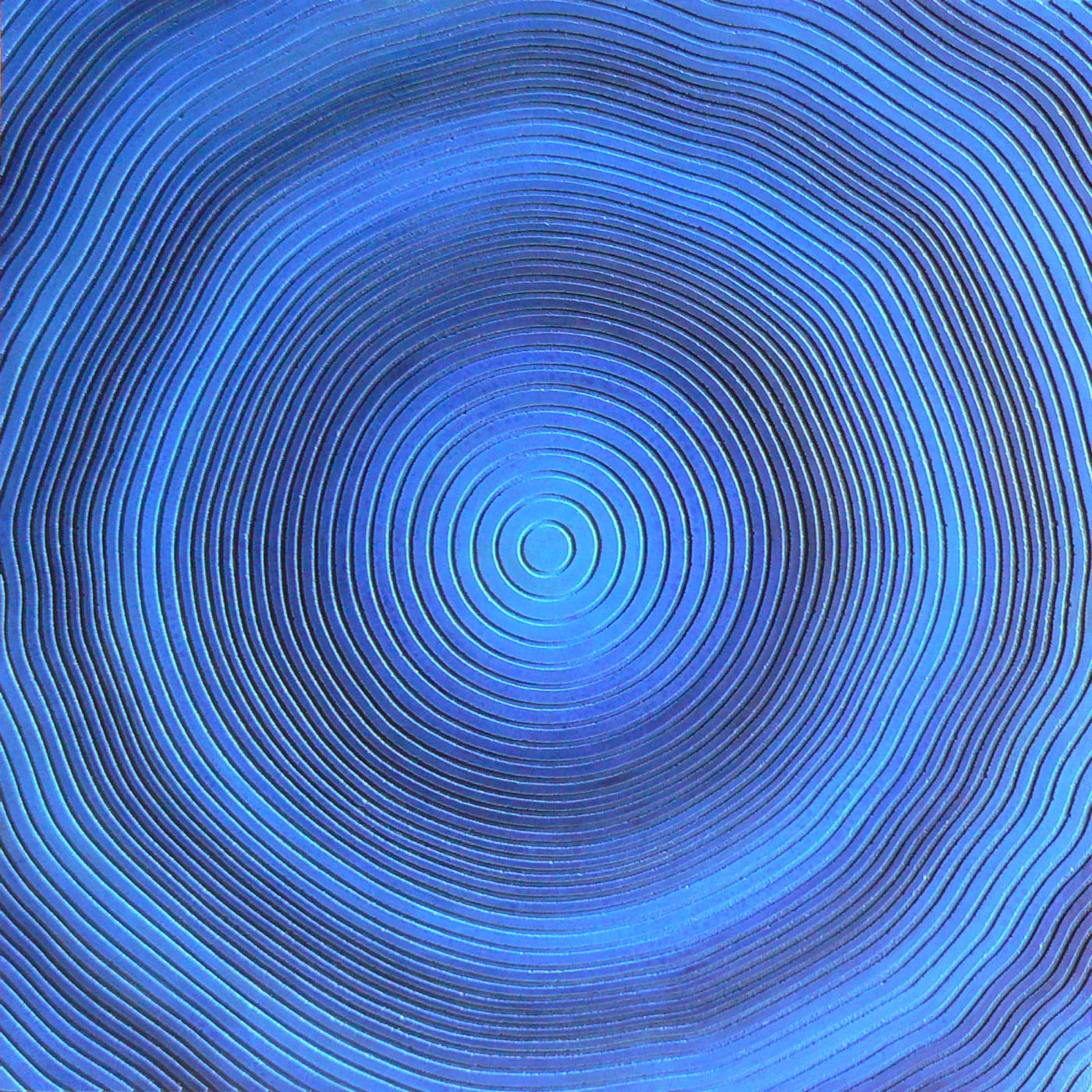 Sgraffito sur enduit chaux, sur châssis bois, pigments. 50 x 50 cm.  