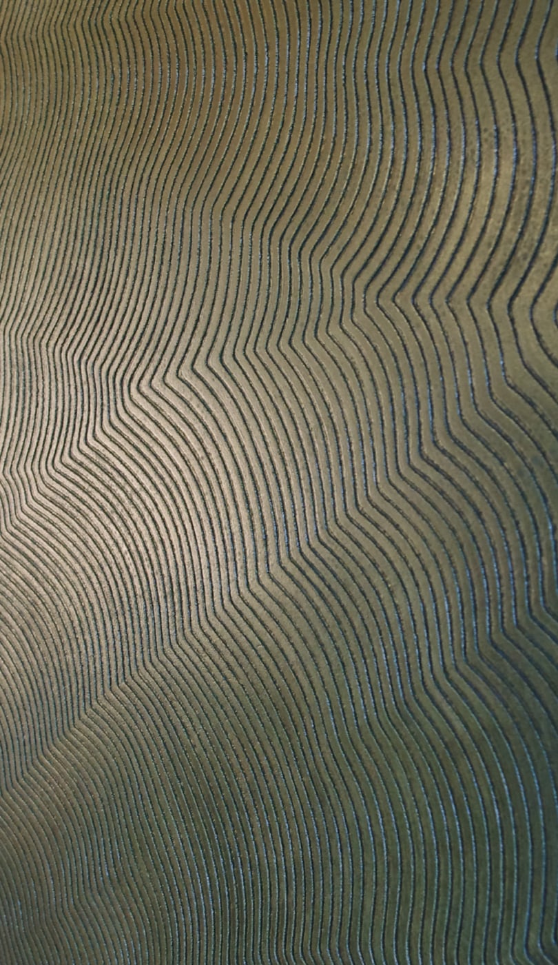 Oeuvre de Aude Arnold, artiste sgraffito, enduit chaux