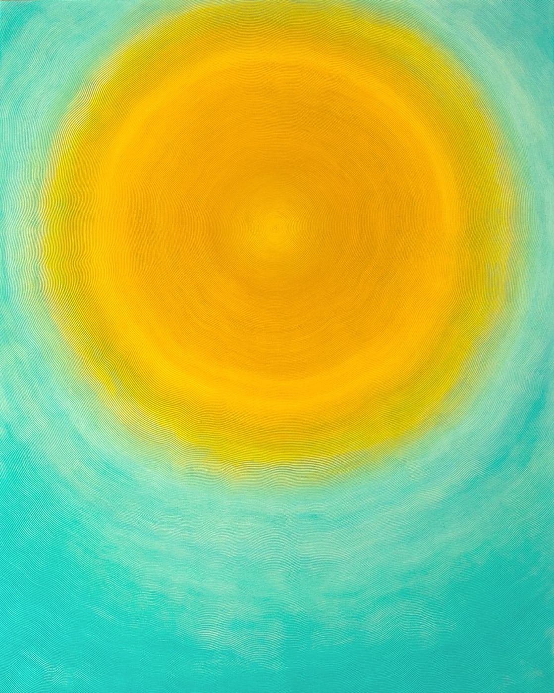 Gravure à l'acide et sgraffito sur enduit chaux sur châssis bois et pigments. 122 x 96 cm. 