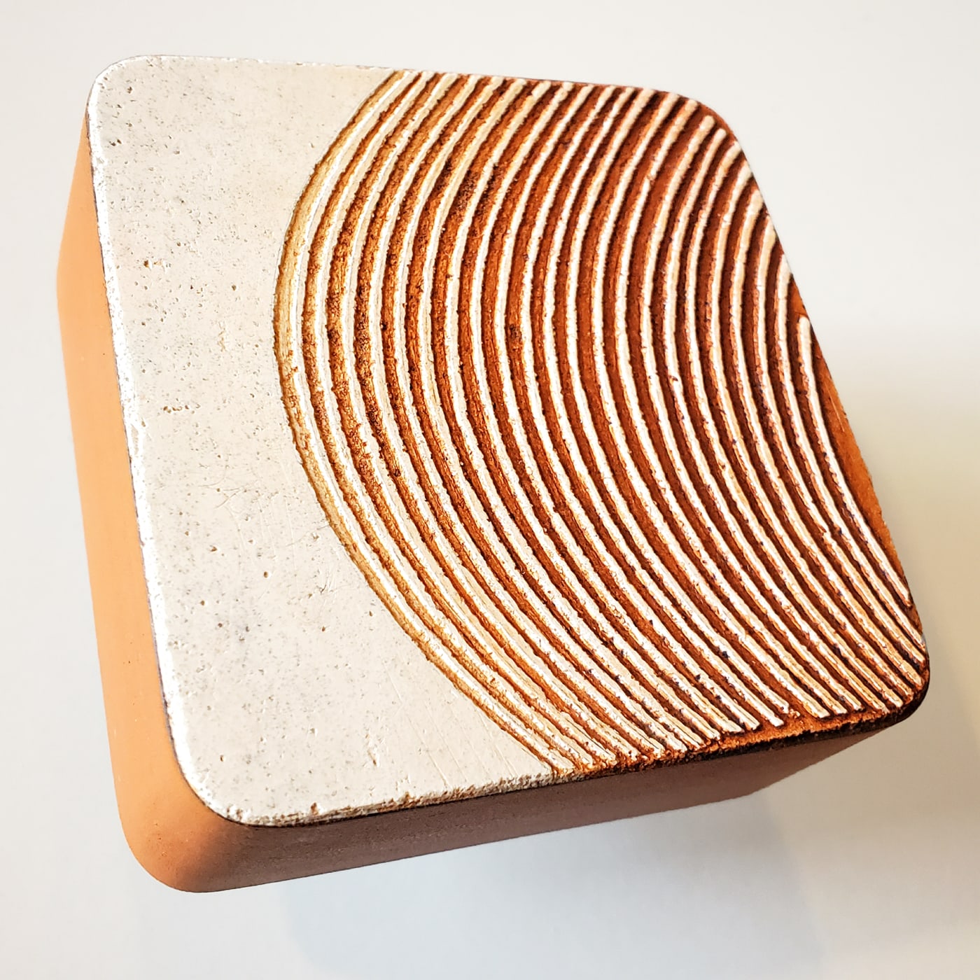 Oeuvre de Aude Arnold, artiste sgraffito, enduit chaux